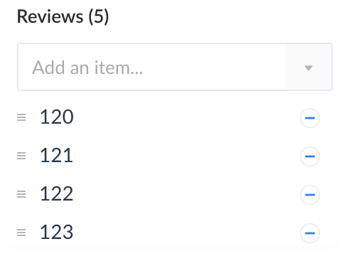 Multiple choices relational fields